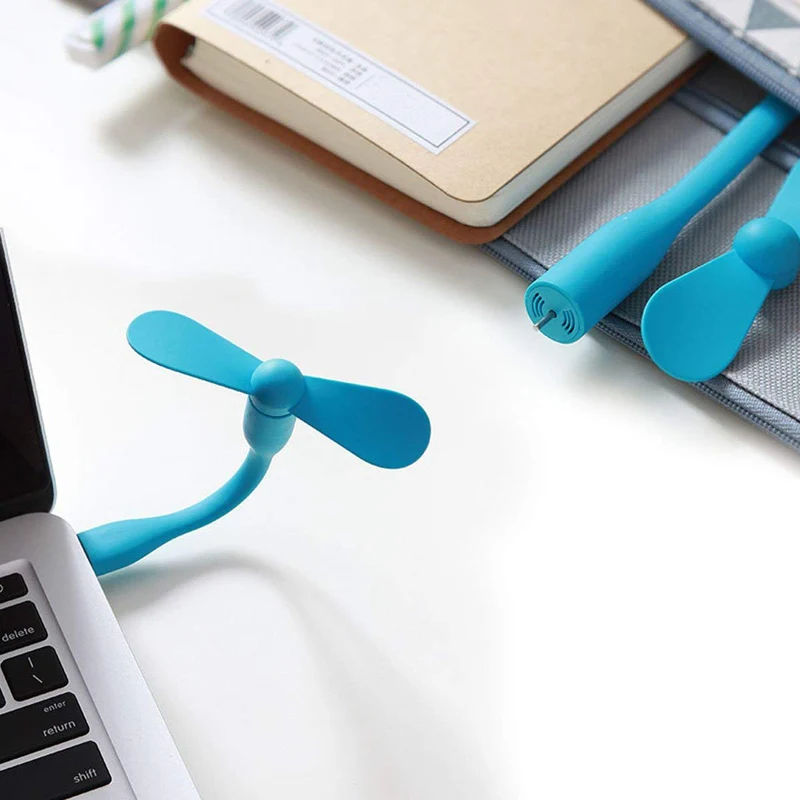 10 шт. милый портативный гибкий мини USB вентилятор сгибаемые съемные гаджеты