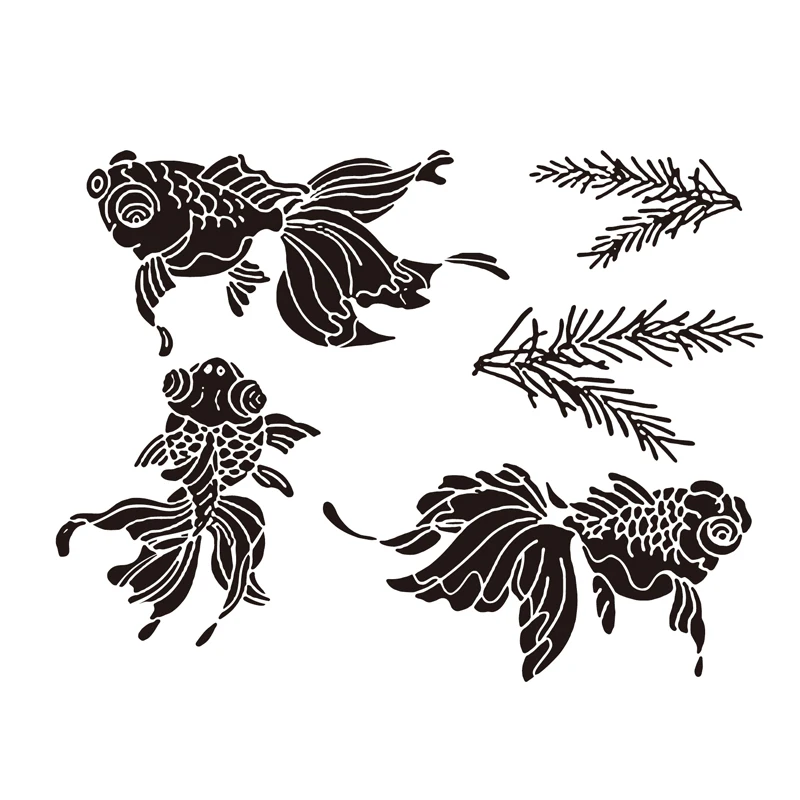 2019 fish Metal Cutting Dies And stamp for Scrapbooking Card Album Making Stencil Metal Die Cut Dies and Stamps Sets