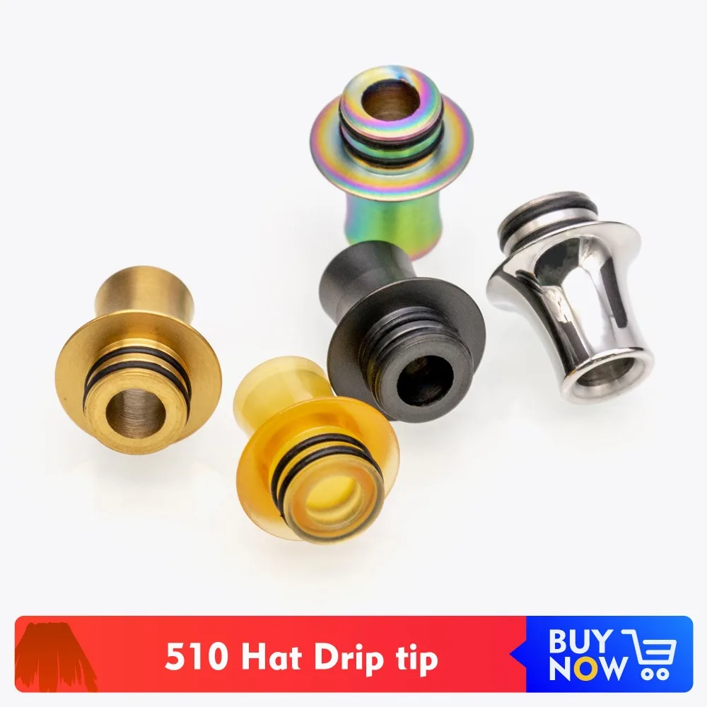 

Quartz Banger 510 MTL Drip Tip PEI Metal drip tip 510 for Mtl Tank Atomizer