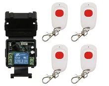 xuanlongyuan Mini Size DC12V 24V 1CH 1CH 10A RF Wireless Remote Control Switch System,Receiver+Transmitter Garage Doors /window