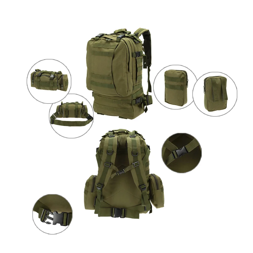 Lixada 50L походные сумки камуфляж Открытый военный Molle тактическая сумка рюкзак рюкзаки винтажные походные водонепроницаемые 600D