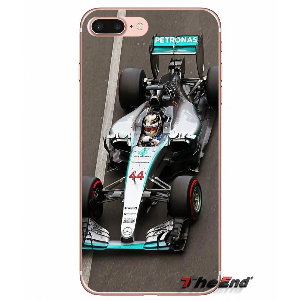 Для Apple iPhone X 4 4S 5 5S SE 5C 6 6S 7 8 Plus 6Plus 7plus 8plus Fundas Coque Lewis Hamilton F1 Racing car Star мужской