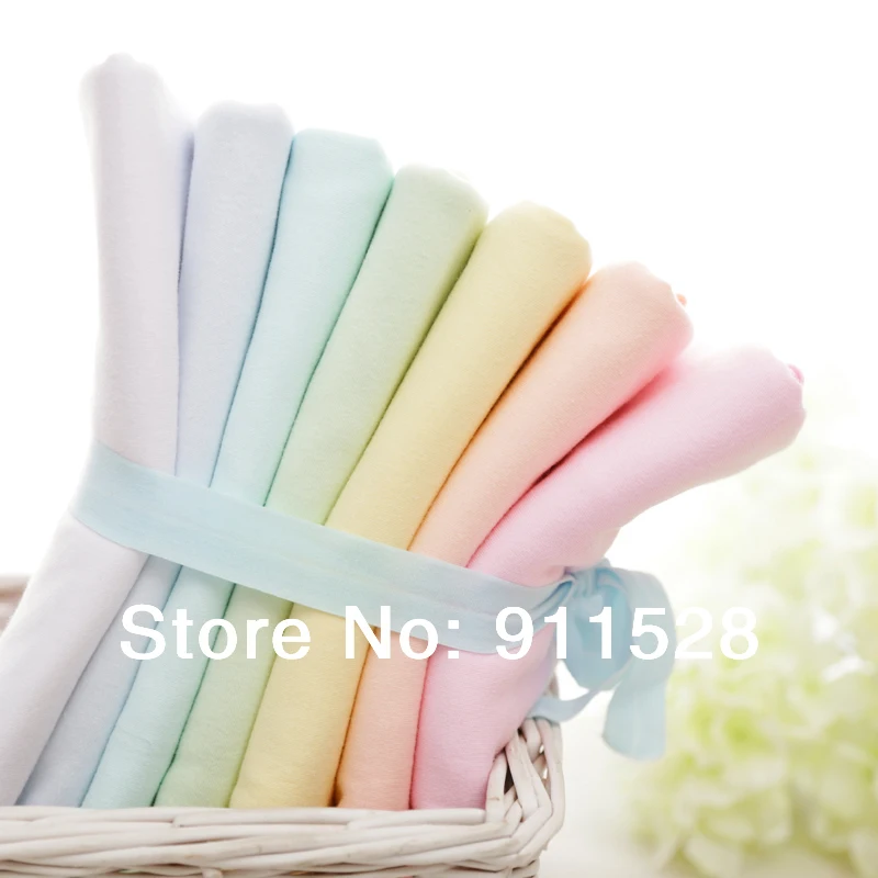 

7pcs/lot 50*45cm 100% cotton knitted super soft baby clothes bedding fabric, knitted jersey cotton children kids Cloth Tissure