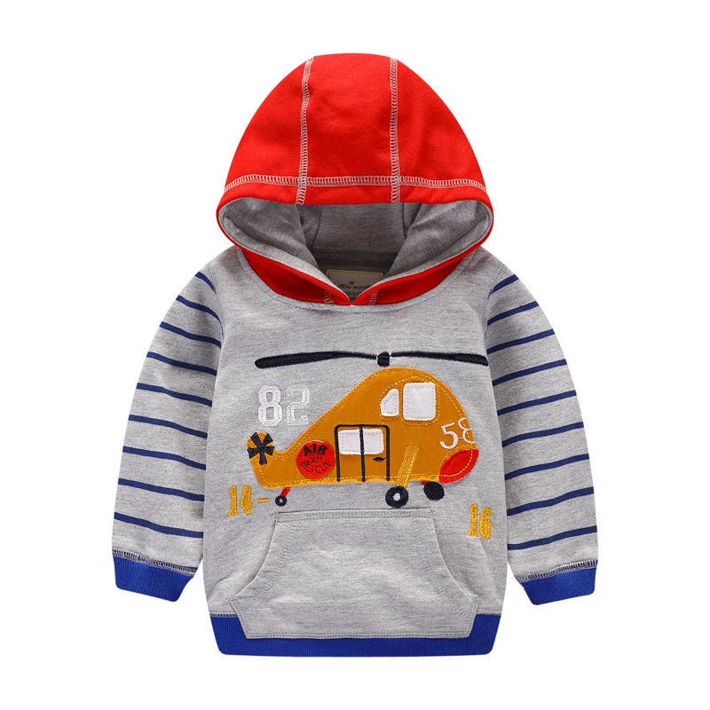 Little Maven/бренд г.; осенне-весенний свитер с капюшоном и длинными рукавами; пальто для маленьких детей; Одежда для мальчиков с принтом тигра и самолета