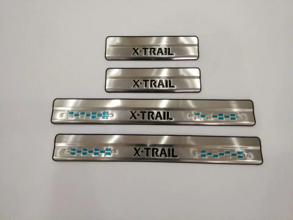 

Stainless Steel Door Sill Scuff Plate for Nissan X-Trail X Trail XTrail T32 2014 2015 2016 Welcome Pedal Trim Car Styling