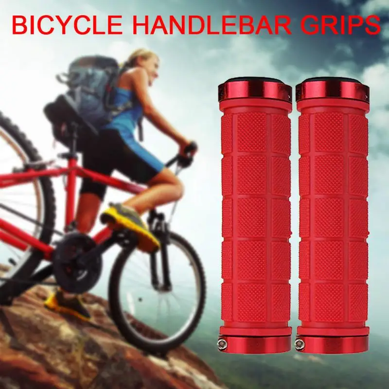 جديد MTB دراجة القبضات المطاط المضادة للانزلاق للصدمات الجبلية الدراجات الدراجة مقبض مقود دراجة أجزاء 5 ألوان الساخن بيع #914