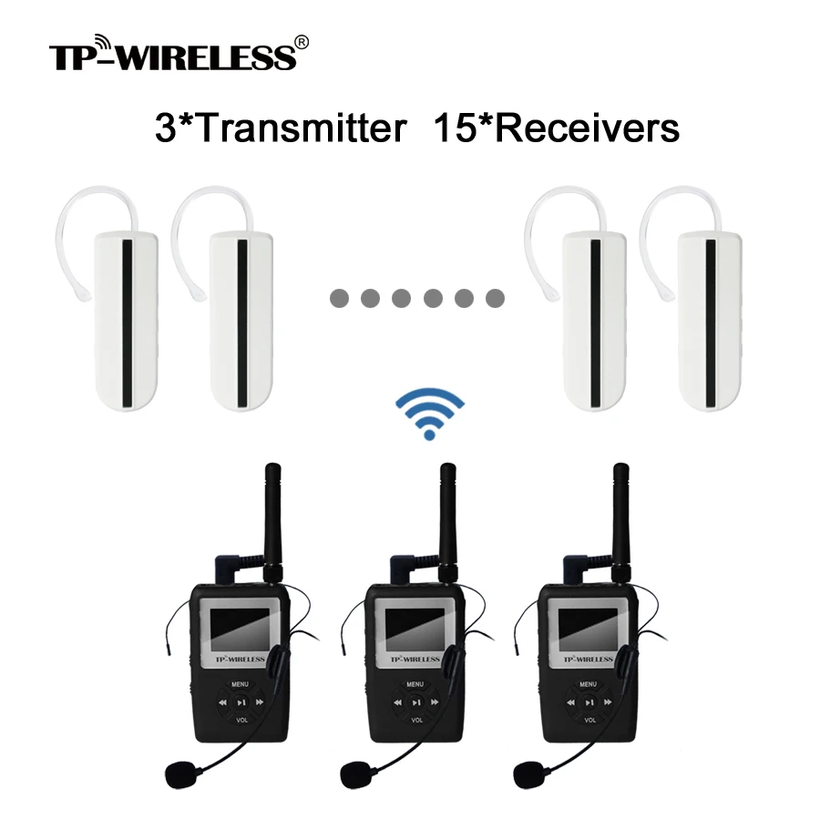 TP Wireless UHF Цифровая беспроводная система синхронного перевода Тур гида для
