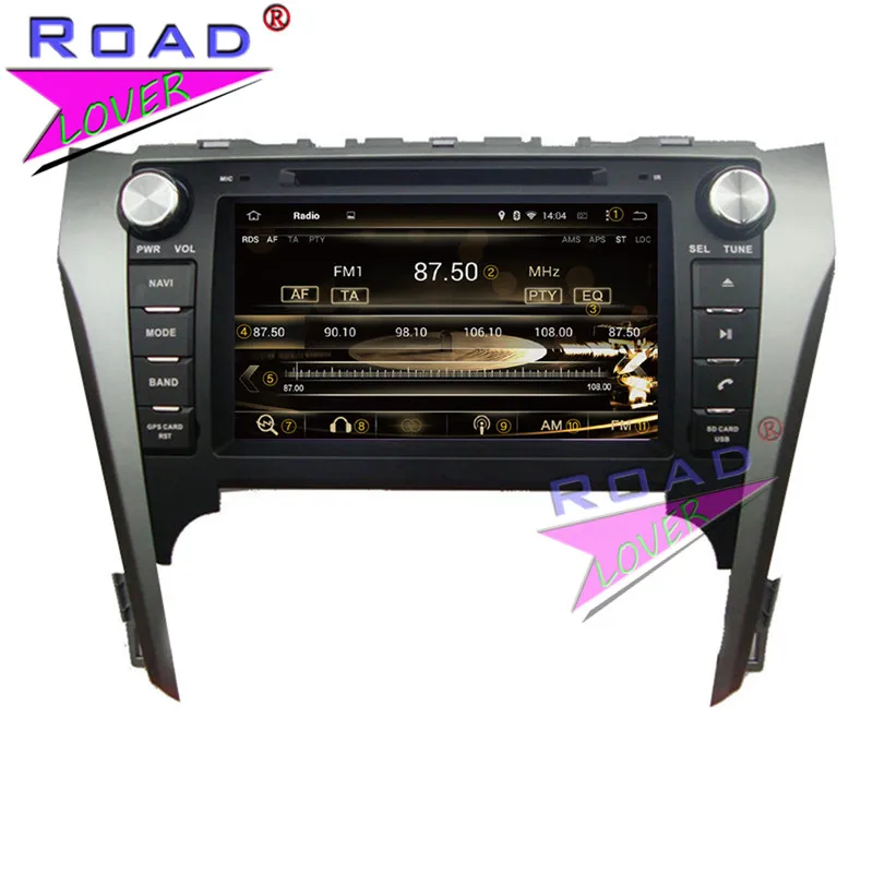 Perfect Roadlover Android 9.0 Car Multimedia DVD Player Autoradio For Toyota Camry 2012- Stereo GPS Navigation Magnitol Doubel Din Audio 2