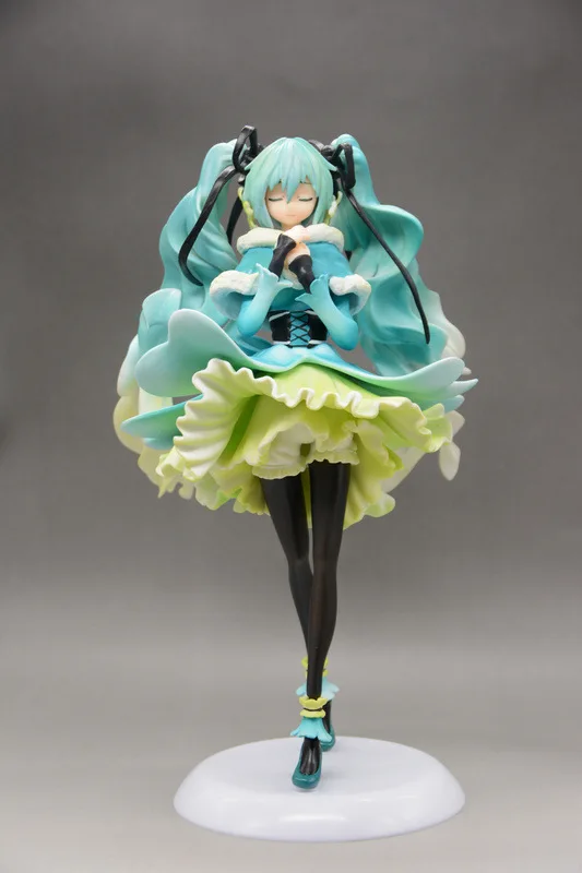 

Anime Hatsune Miku Snow In Summer Action Figure Cute Ver. PVC Collection Model Doll Toy With Box 29cm