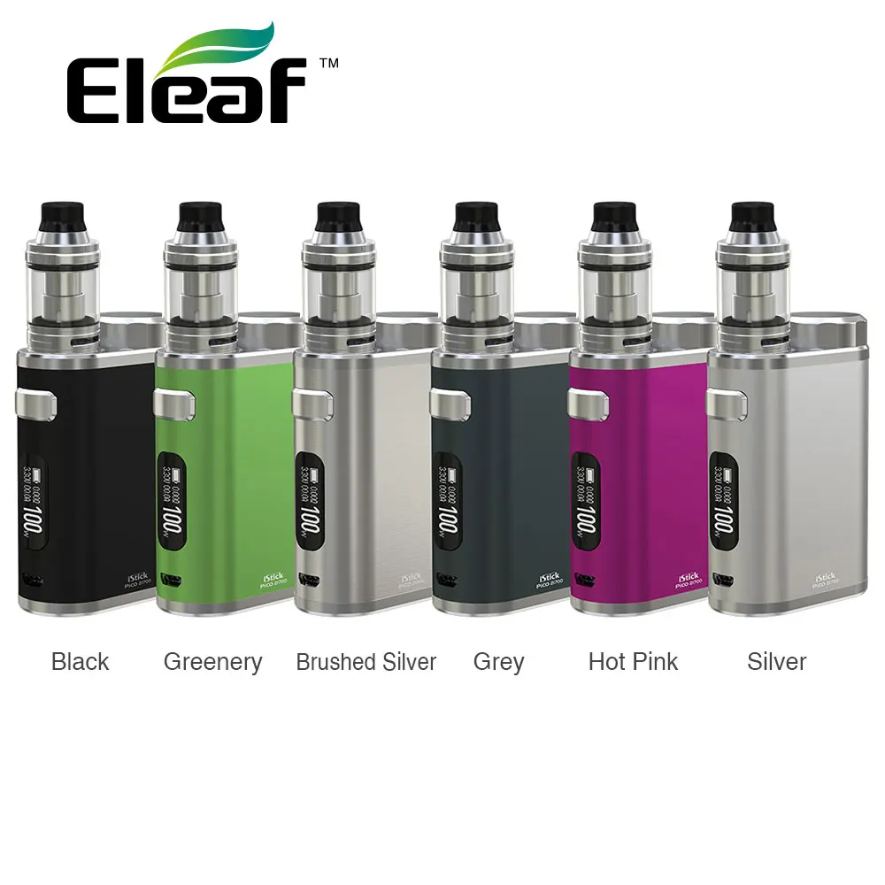 Оригинальный набор Eleaf IStick Pico 100 Вт бокс мод бак Ello 2 мл с катушкой для HW1 C без