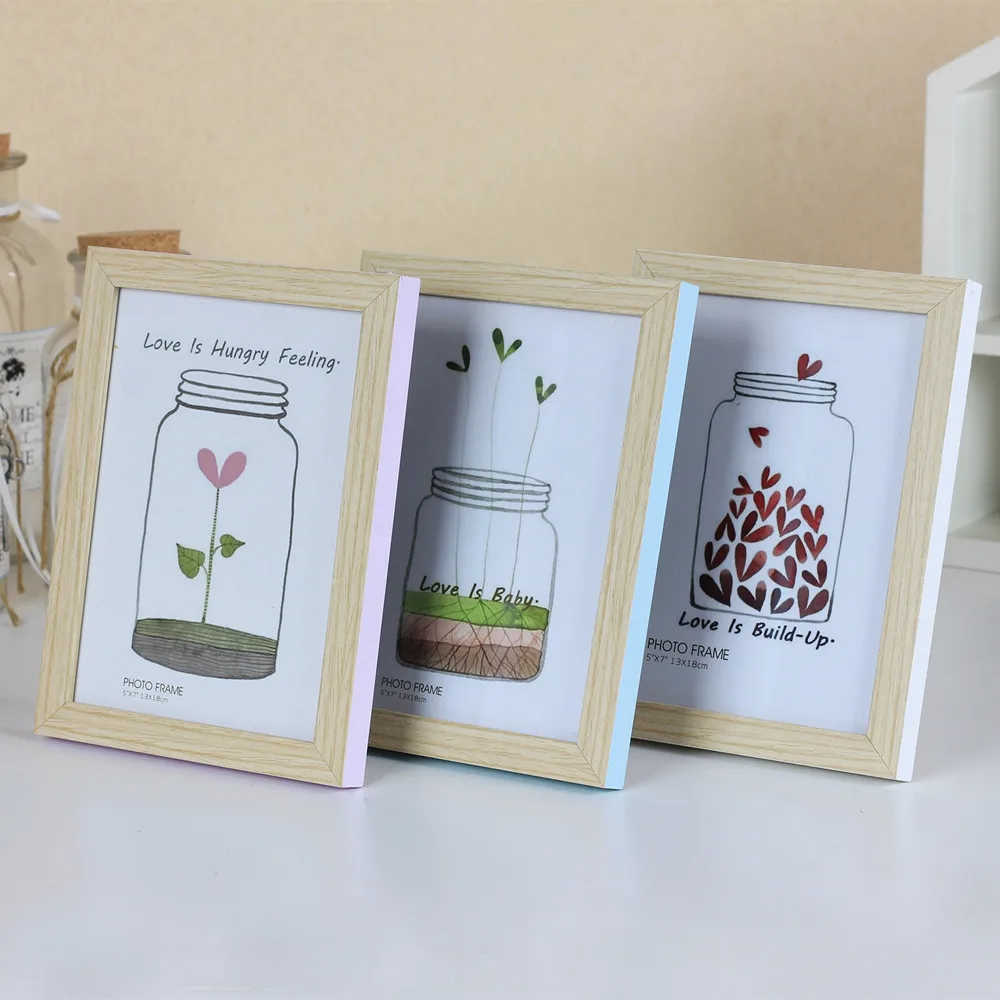 Light Wooden Color Photo Frame Natural Wood Colour Picture Frames For