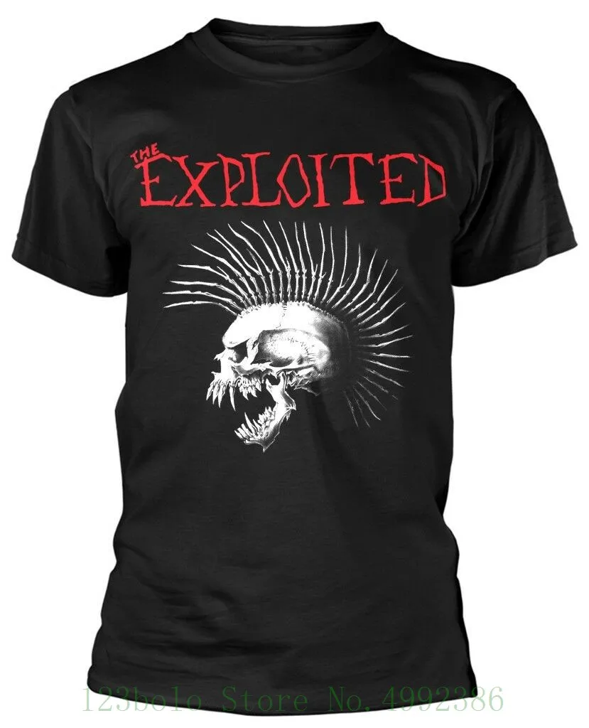 The exploited 'beat The Bastards' Футболка-новое и официальное! Футболка аниме топы для мальчиков хлопковая футболка