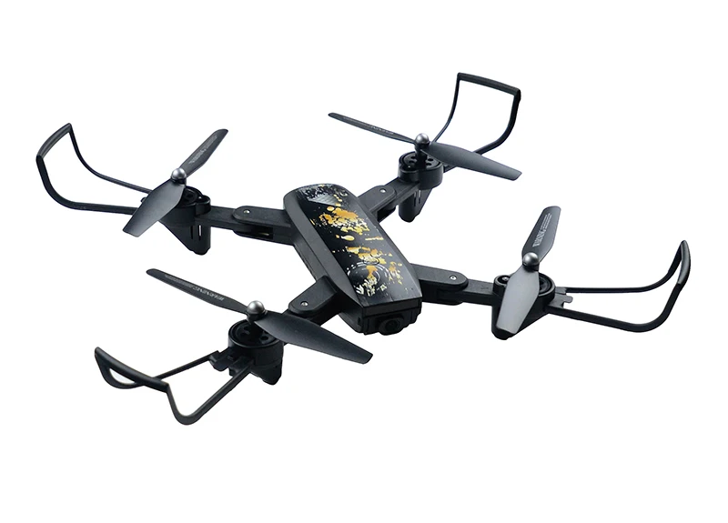 

RC Drone 107S Wifi Selfie Foldable with 2MP Camera Wide Angle HD 720p Fpv Headless Model Airplane One key Return