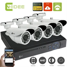 Cnhidee Home Security Camera System 4CH 720P Surveillance Outdoor AHD CCTV Camera 1200TVL DVR KIT Cmos Surveillance System .
