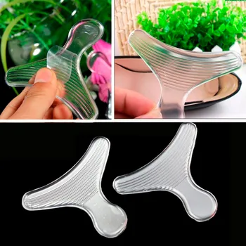

2019 New 1Pair Silicone Gel Back Heel Liner Insert Foot Insole Pad Cushion Shoe Grip 2016 Hot Sales Wholesales