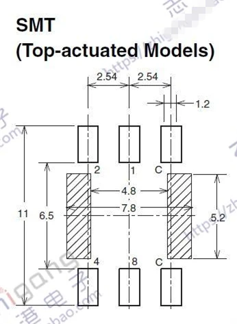 R7M3-16B 0-F digital coding switch 8421C rotary switch SMD positive code 5_