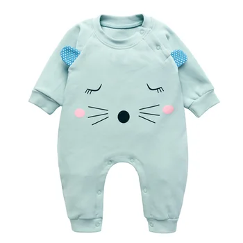 

Cotton Baby Rompers Cute Cat Baby Boys & Girls Clothes Long Sleeve Newborn Clothes Infantil Baby Jumpsuit Baby Rompers Pajamas