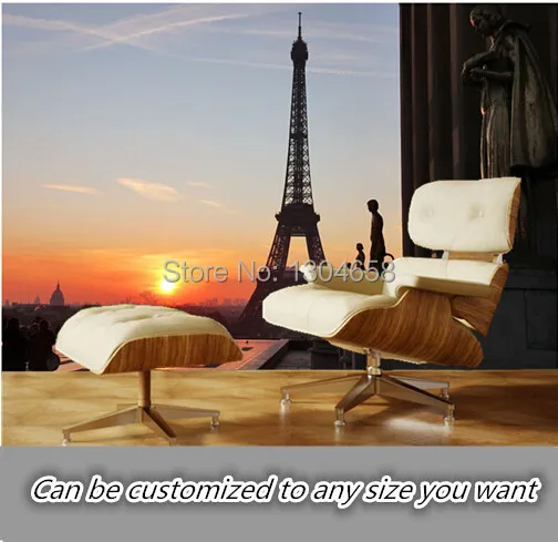 

Free shipping to customize Eiffel Tower at Sunrise modern 3D wallpaper Bedroom Sofa backdrop wallpaper