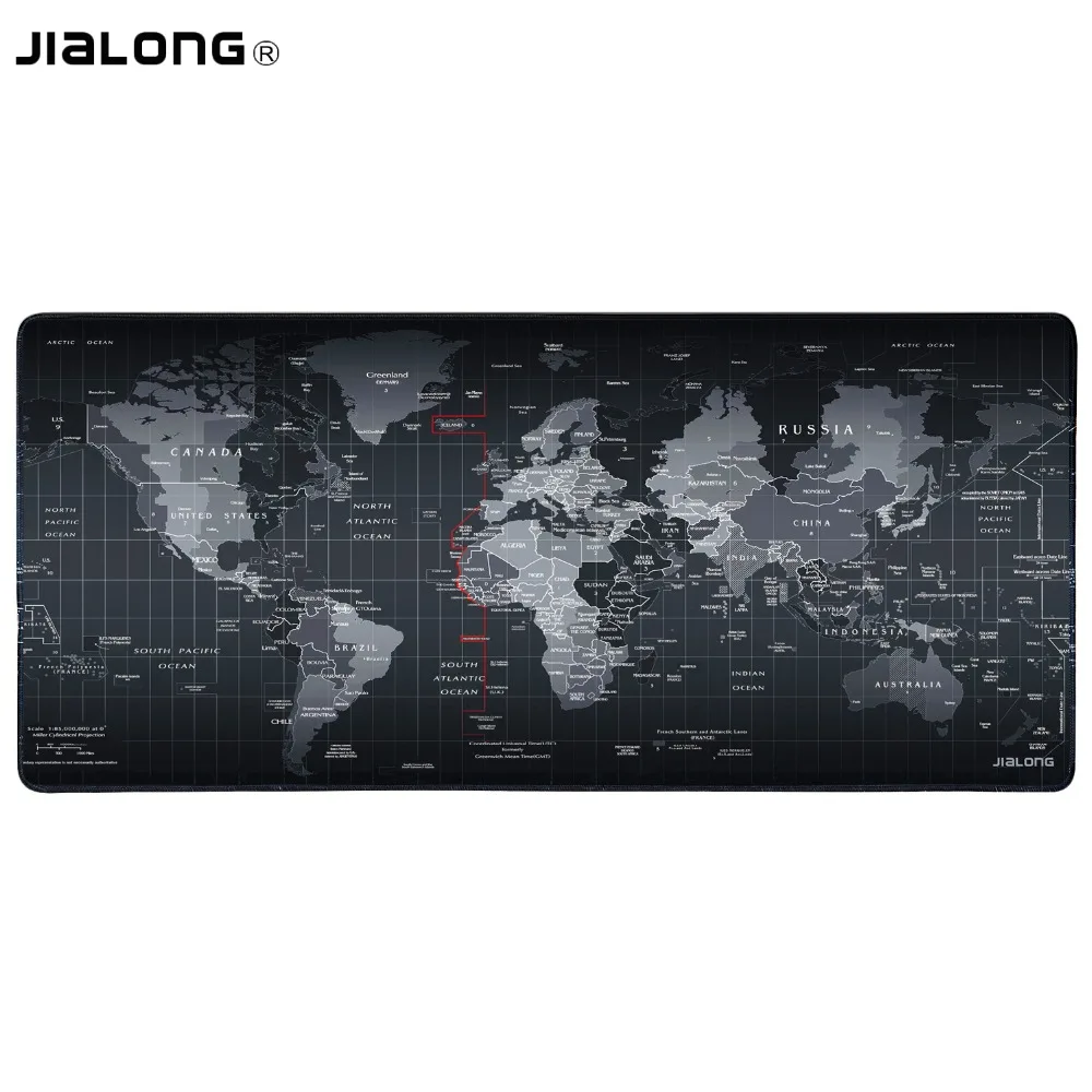 JIALONG карта мира компьютерный коврик для мыши игровой большой скоростной