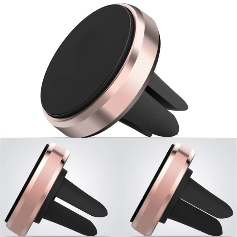 Voppton Portable Car Holder Phone Magnetic Kit Super Mini Air Vent Outlet Car-Styling Cell Phone GPS Stand Bracket For iPhone  (12)
