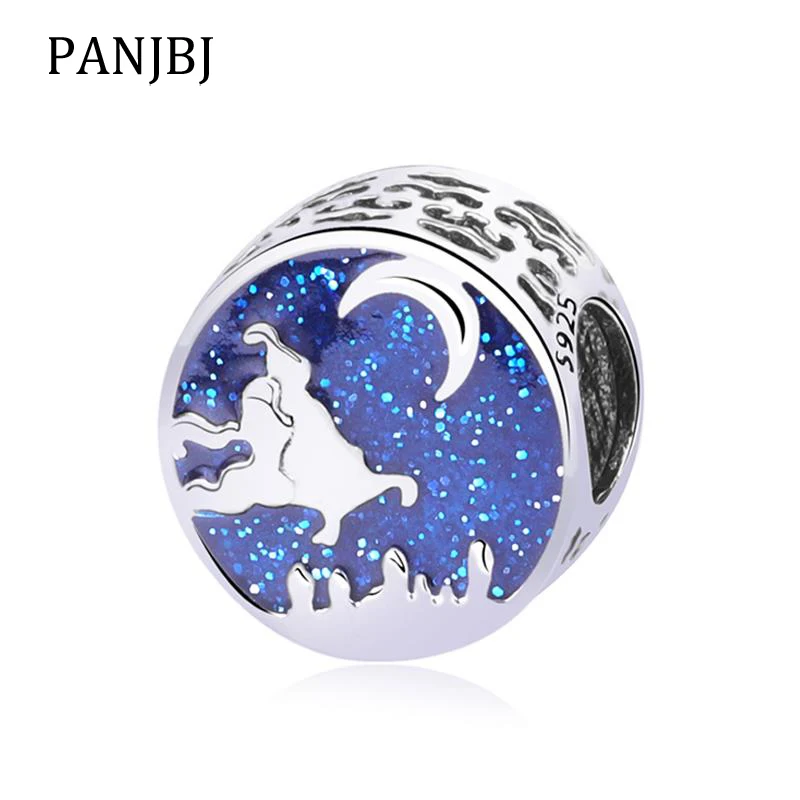 

Original 925 Sterling Silver Charms Beads Fit Pandora Bracelet Original Diy Moon Aladdin Magic Carpet Ride Charm Women Jewelry