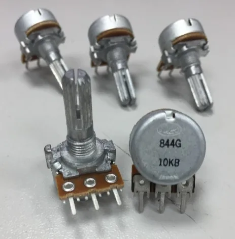 

[YK] Japan ALPS 10KB 50KB 100KB 20MM rachis single channel weird sound amplifier RK163 volume potentiometer switch