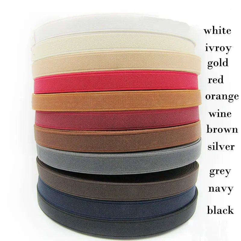 1.5cm 20 yards elastic tape solid elastic ribbon underwear webbing trim