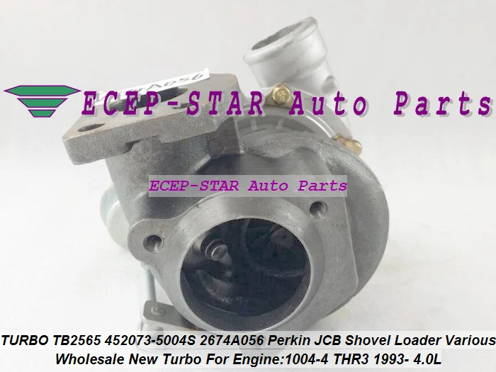 TURBO TB2565 452073-5004S 452073 2674A056 Turbocharger For Perkin For JCB Shovel Loader Power Various 1004-4 THR3 1993- 4.0L (4)