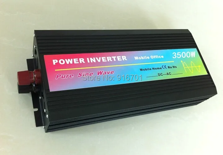 

CE and ROHS off grid single phase high frequency DC12/24/12V to AC100/110/220/230V 3500W pure sine wave power inverter