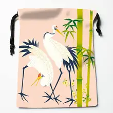 High quality Custom animal picture printing storage bag drawstring bag gift Satin bags 27x35cm Compression Type Bags