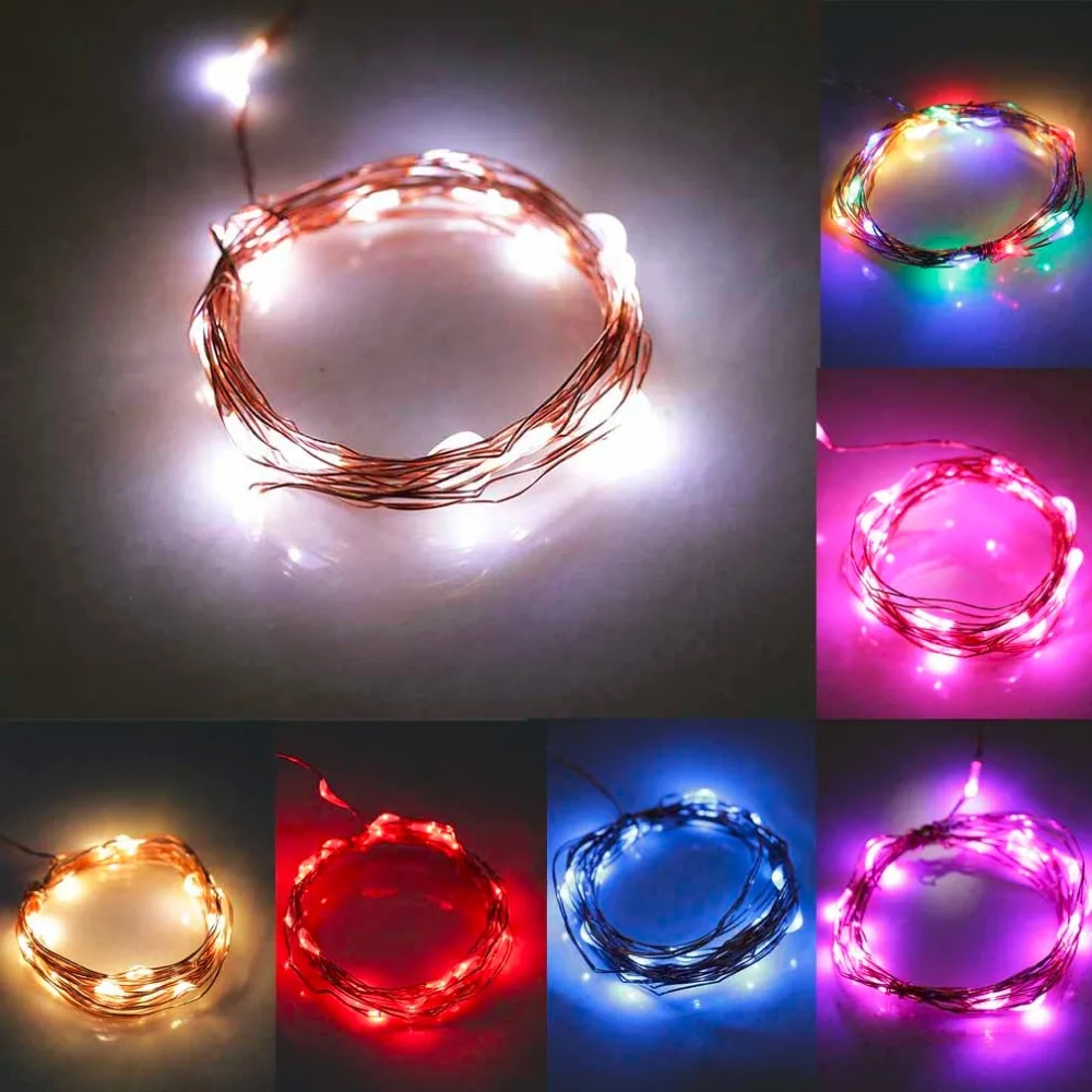 

ICOCO 2M 20LED Copper Wire Xmas Wedding String Fairy Light Lamp Battery Operated100% Brand new and high quality