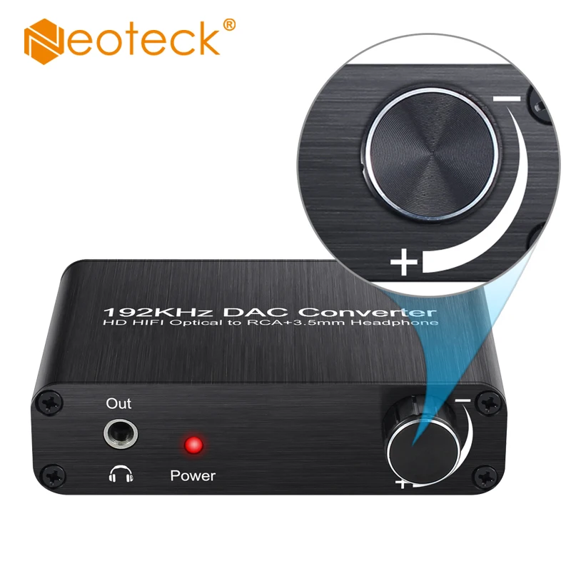 

Neoteck DAC 5.1CH Audio Decoder Support DTS Digital-to-Analog Converter Optical Coaxial to RCA 3.5mm Jack Audio Adapter
