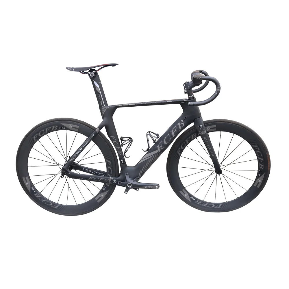 Cheap FCFB carbon road bike Pro01 47/49/51cm new carbon road frame 3K matt BB92 bicicleta road bike frame with handlebar stem 1
