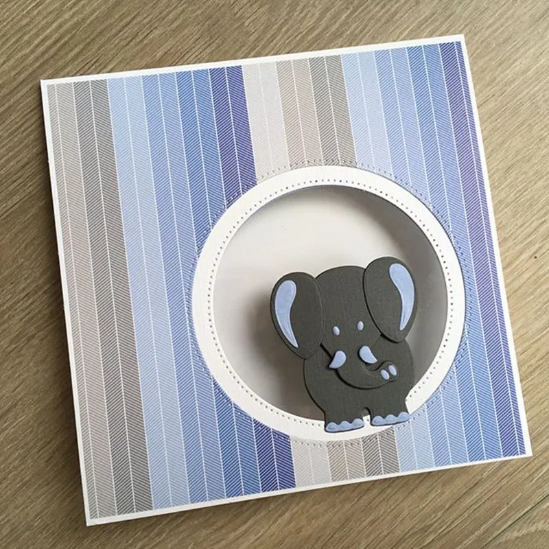 Elephant Hippo Lion Tiger Animals Metal Cutting Dies Stencil Scrapbook Album DIY
