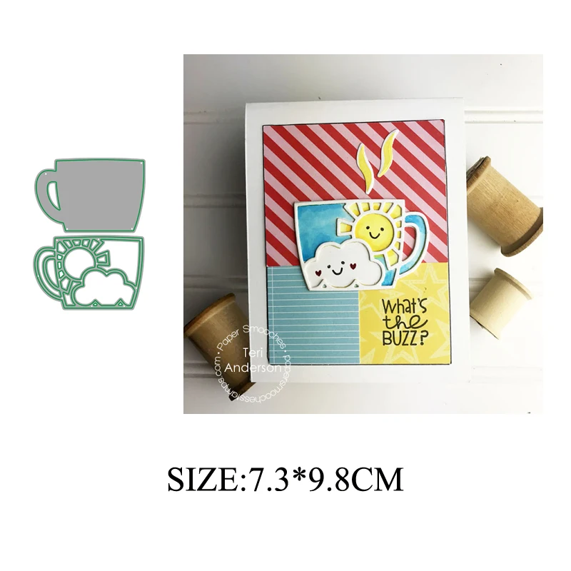 

Coffee cup 2019 NEW Metal Cutting Dies Scrapbooking for Card Making Photo Album DIY Embossing Cuts Lucky Goddess Craft
