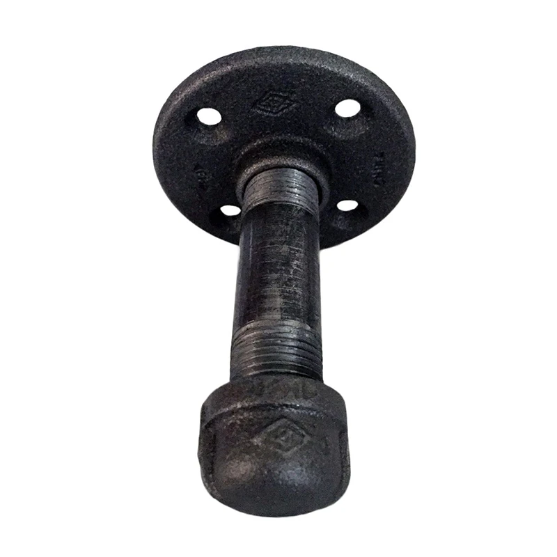 Industrial metal pipe coat and hat hooks hanger wall