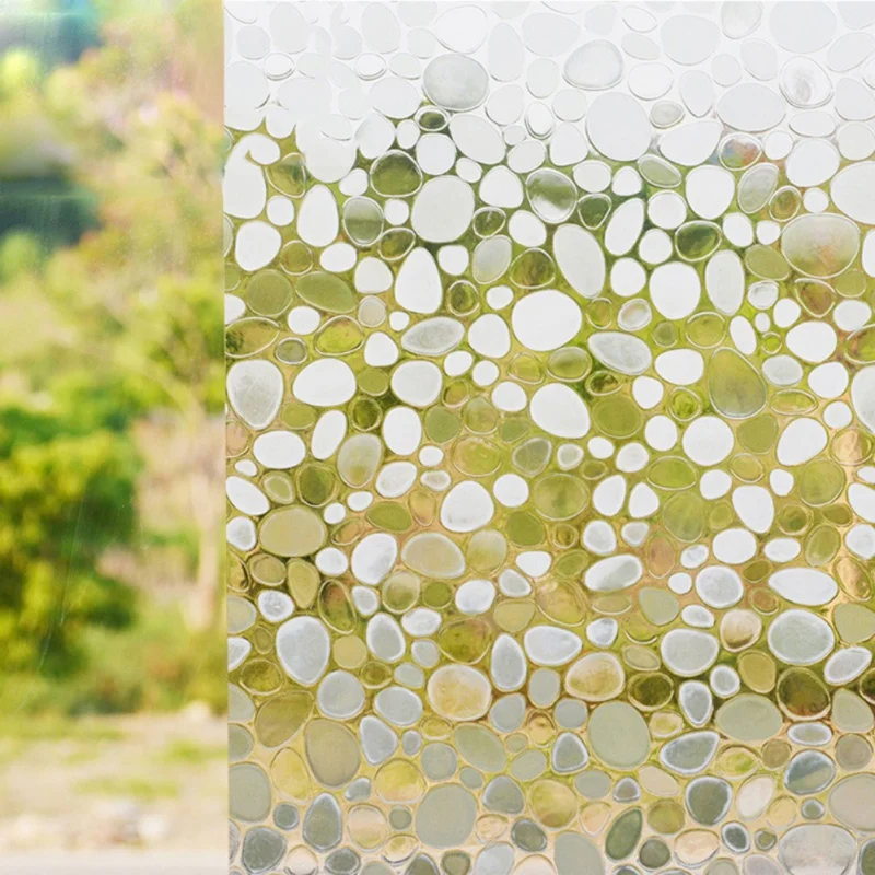 

High Quality 3D Self Adhesive Frosted Wall Sticker Glass Static PVC Decorative Window Home Wall Stickers for kids Girls NEW