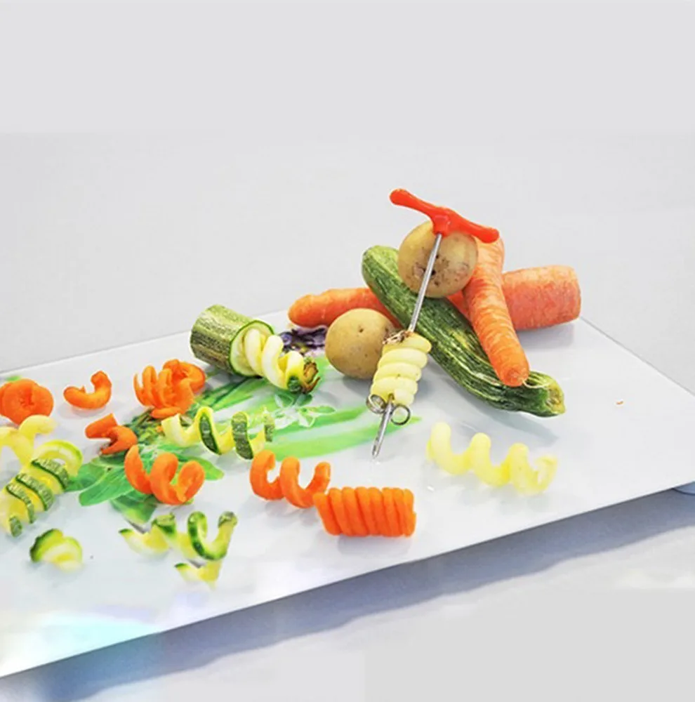 

Rotating Machine Manual Magic Roller Spiral Slicer Radish Potato Spiral Cutter