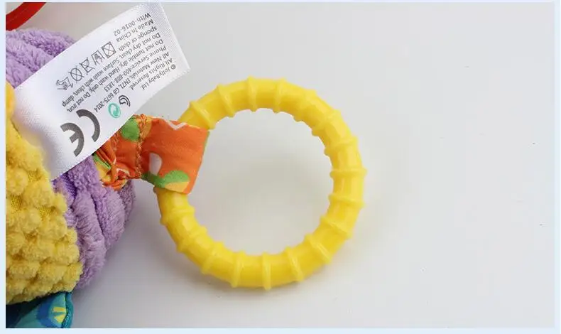 Детская погремушка кольцо колокольчик детские игрушки мягкие плюшевые слон кроватки кровать висит игрушка в виде животного животных