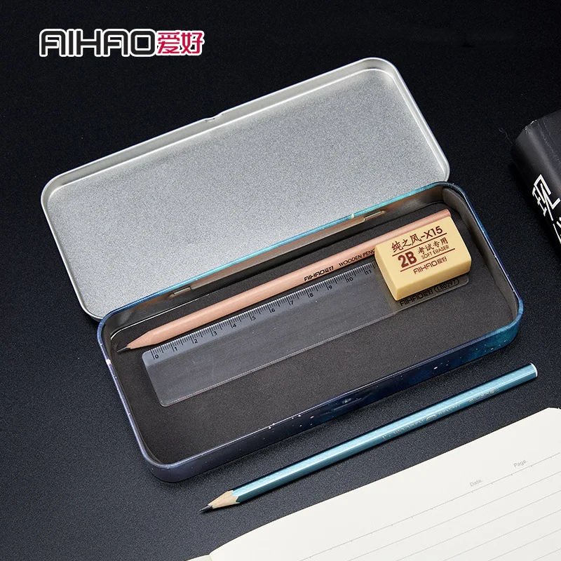 AIHAO 1 шт. железный Модный корейский стиль чехол для карандашей карандаши