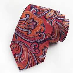 Оптовая продажа 8 см Ширина Мужской шеи одежда Мода Красный Пейсли Свадебная вечеринка галстуки