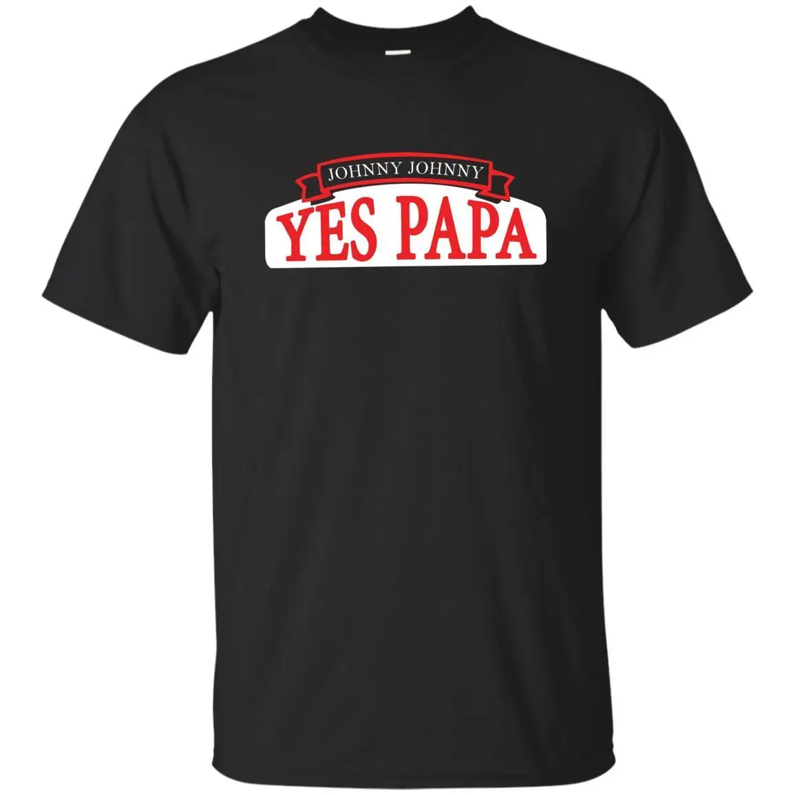 

Black, Navy Shirt Johnny Johnny Yes Papa T-Shirt Mens 100% Cotton Casual Tees