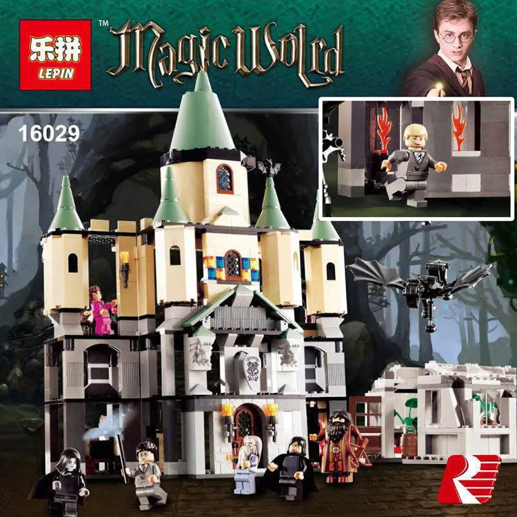 

Lepin 16029 1033Pcs Movie Series The magic Hogwort Castle Model set Building Blocks Bricks Educational Toys for Children 5378