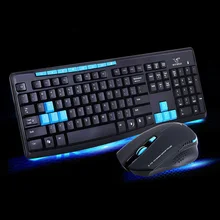 New 2.4G Wireless Gaming Keyboard + Mouse Set Combo for Desktops Laptops PC XXM