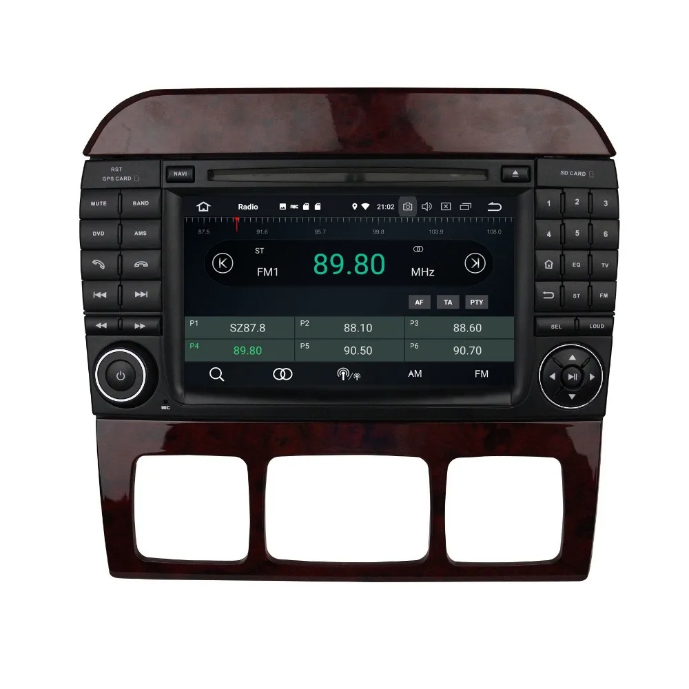 Cheap 4GB RAM Octa Core 2 din 7" Android 8.0 Car Radio DVD Player for Mercedes Benz S-Class W220 S280 S320 S350 S400 S430 S500 2