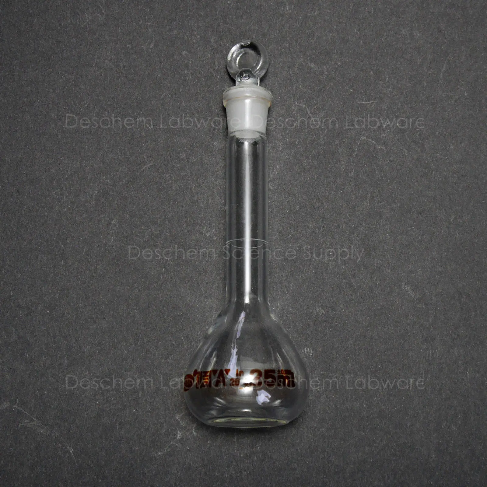 25ml,Lab Glass Volumetric Flask With/Glass Stopper,Chemistry Glasswarein Laboratory Bottle from