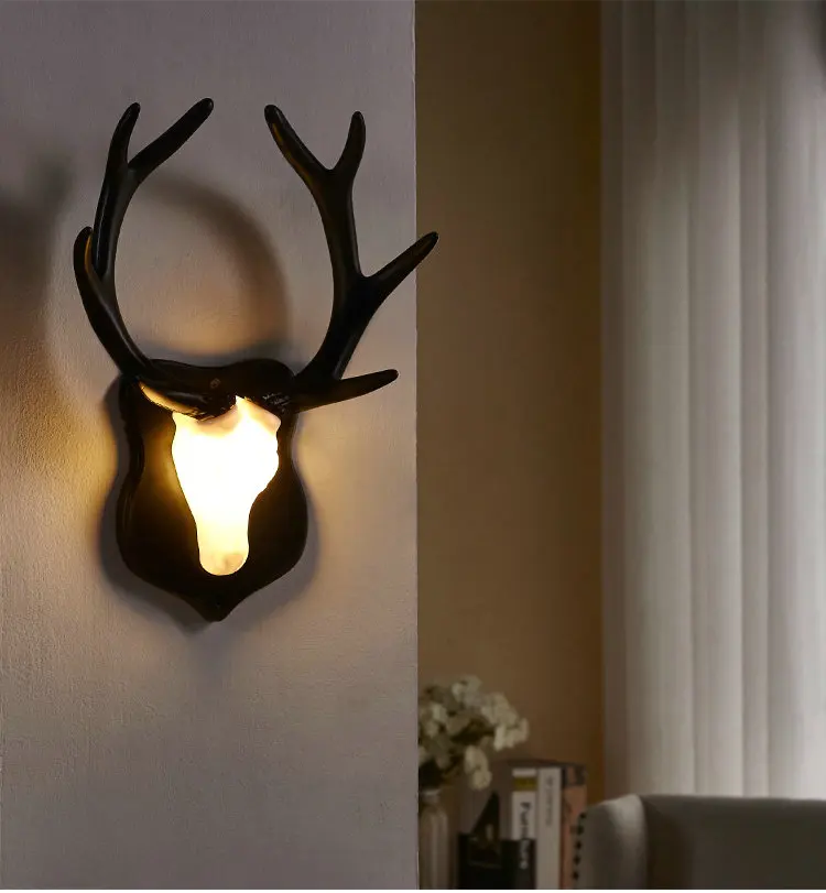 Artpad, скандинавский светодиодный настенный светильник для кровати, гостиной, бара, отеля, детской спальни, креативный декор, оленьи рога, настенный светильник светодиодный, ночной Светильник s