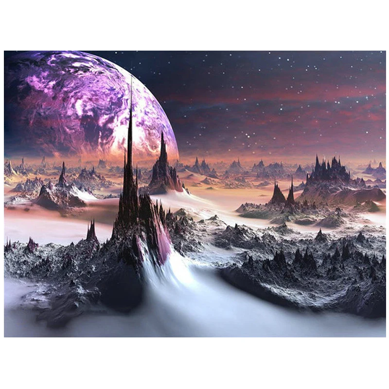 planet moutain scenery