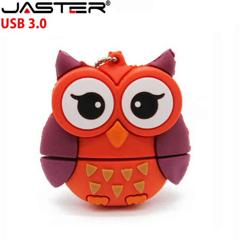 JASTER USB 3,0,, Пингвин, Сова, лиса, флеш-накопитель, мультфильм, usb флеш-накопитель, флешка, 4 ГБ, 8 ГБ, 16 ГБ, 32 ГБ, U диск, животный, карта памяти, подарок