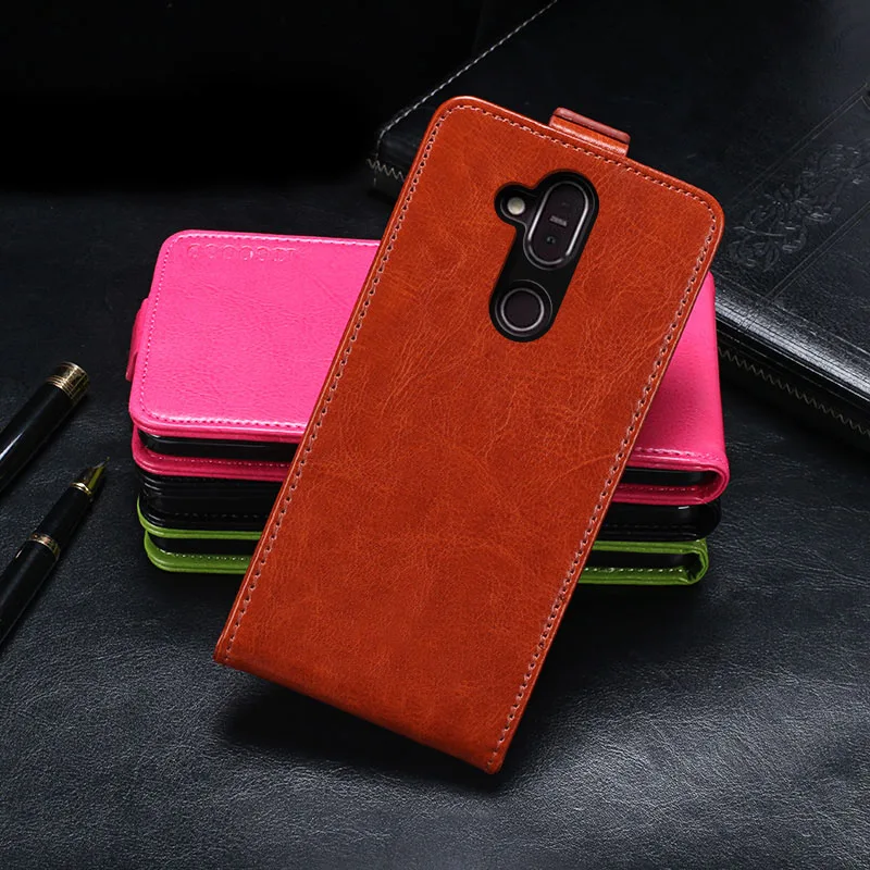 Чехол для Nokia 7 1 Plus чехол откидная крышка кожанный Защитный X7 2018 делового телефона